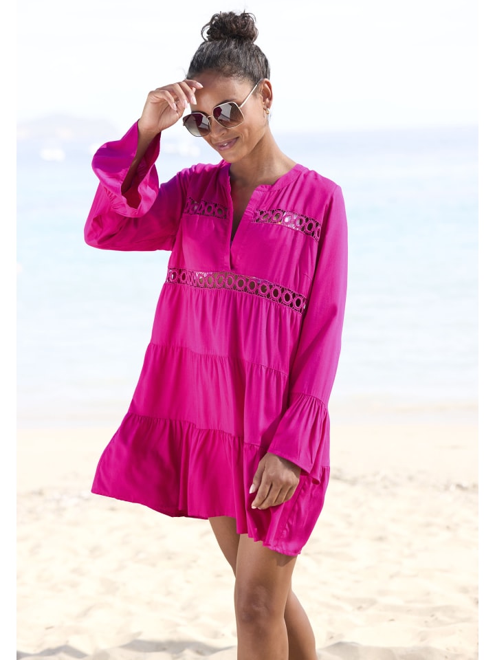 LASCANA Longbluse in pink günstig kaufen