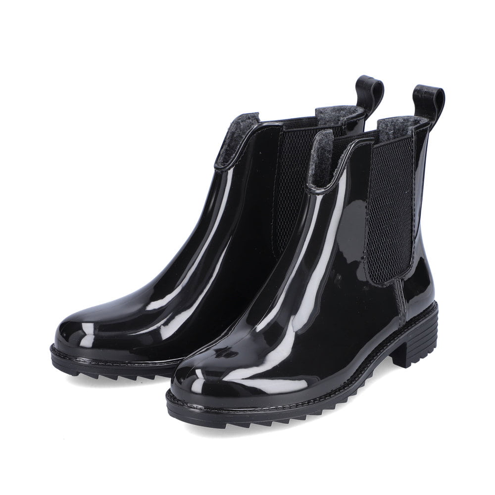 Rieker Damen Chelsea Boots glanzschwarz