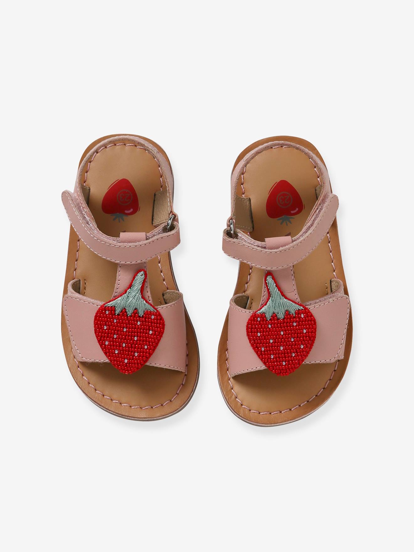 Sandales en cuir fille collection maternelle blanc