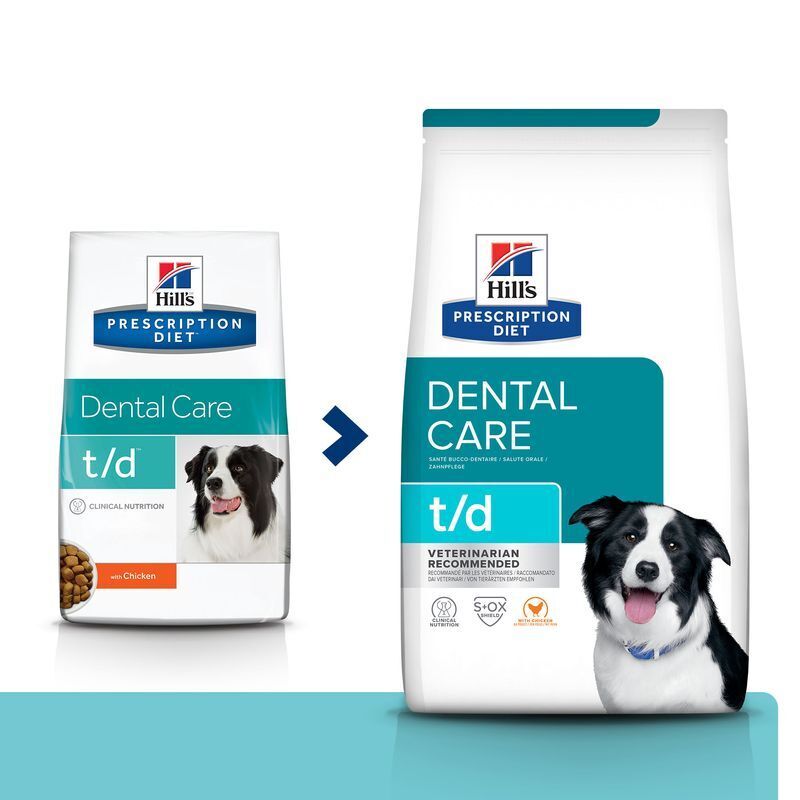 Hill's Zähne Hill's Prescription Diet Dental Care t/d mit Huhn 10 kg
