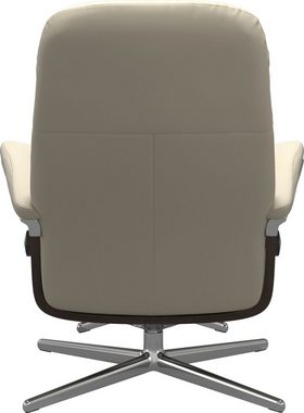 Stressless® Relaxsessel Garda, mit Cross Base, Größe M & L, Holzakzent Wenge