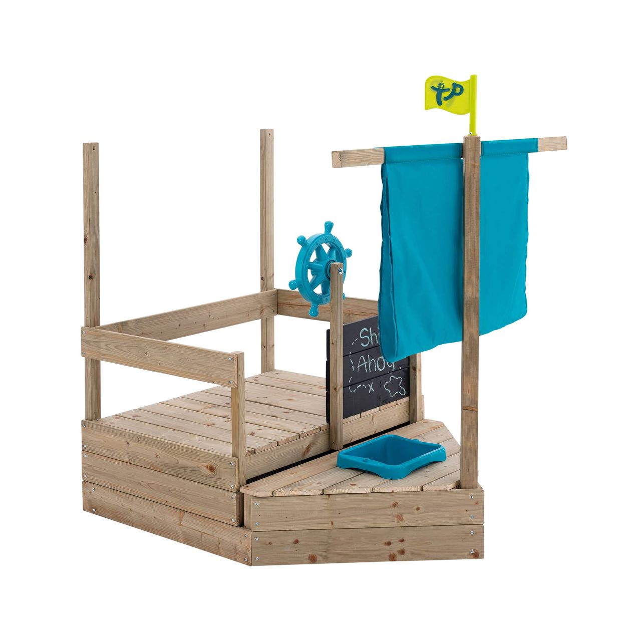 50NRTH TP Toys Holz Sandkasten Kinderspielboot AHOY
