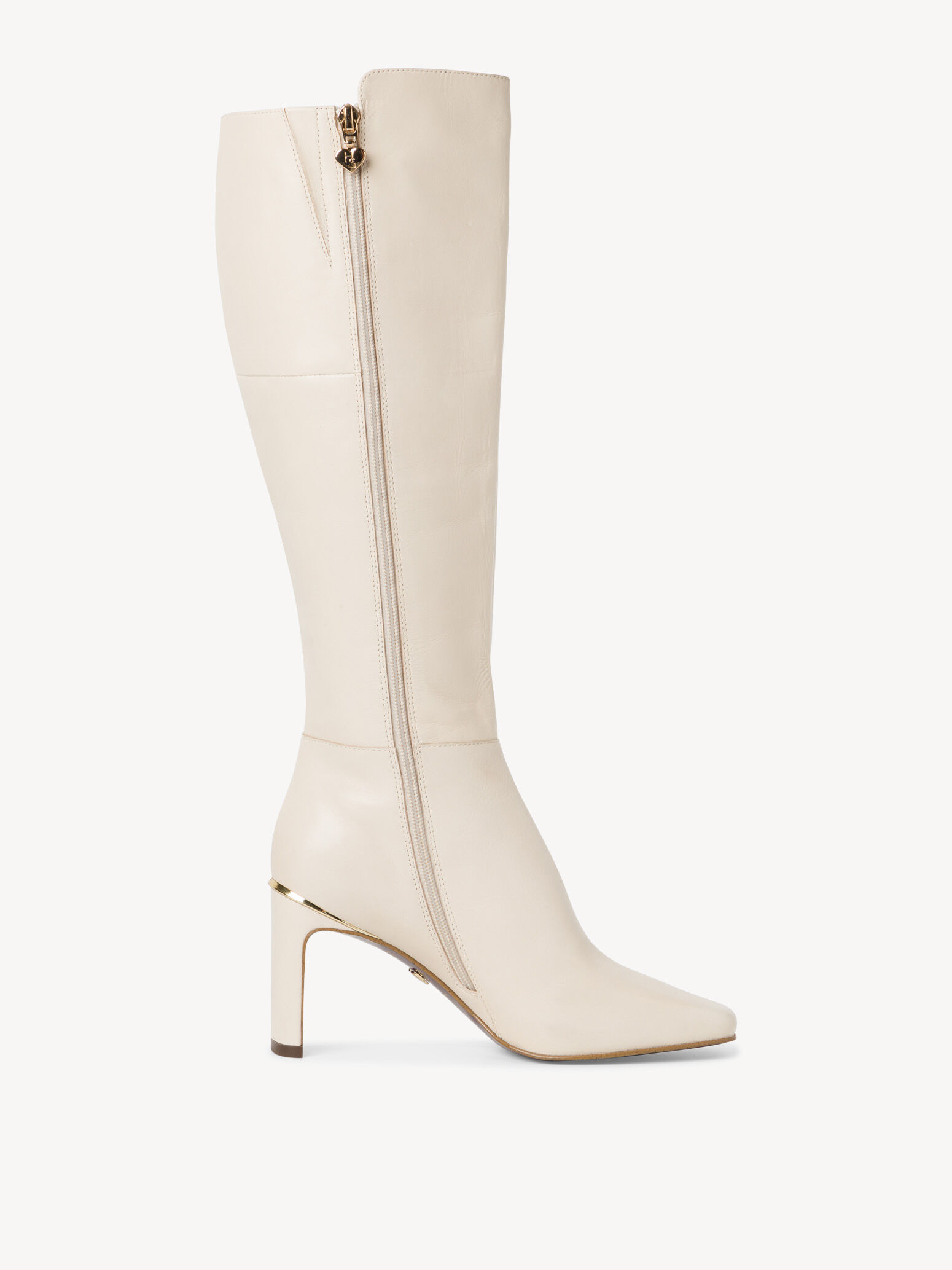 Bottes en cuir - beige