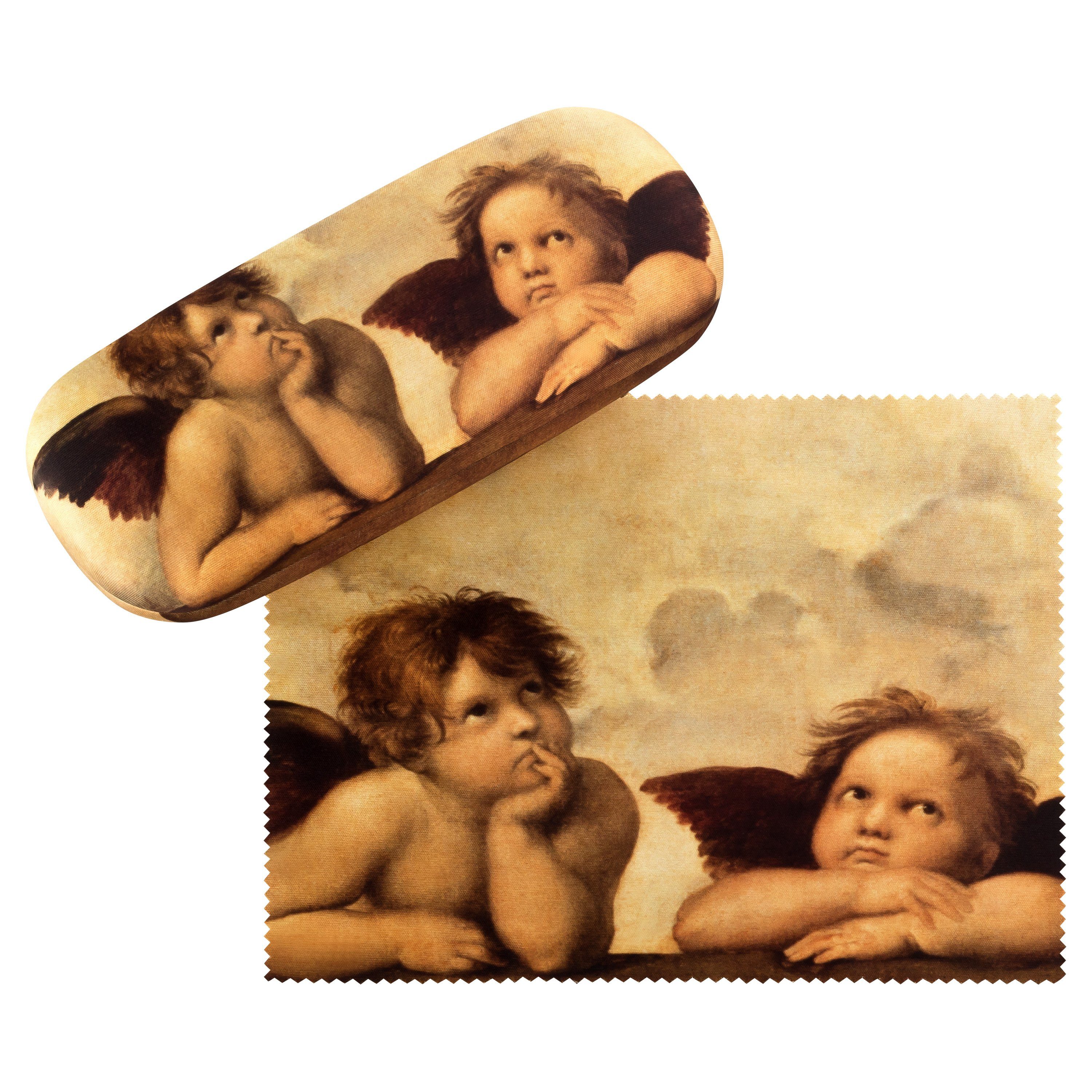 von Lilienfeld Brillenetui Brillenetui Raffael Engel Kunst Motiv Hardcase, stabiles mit Mikrofaser bezogenes Hardcase
