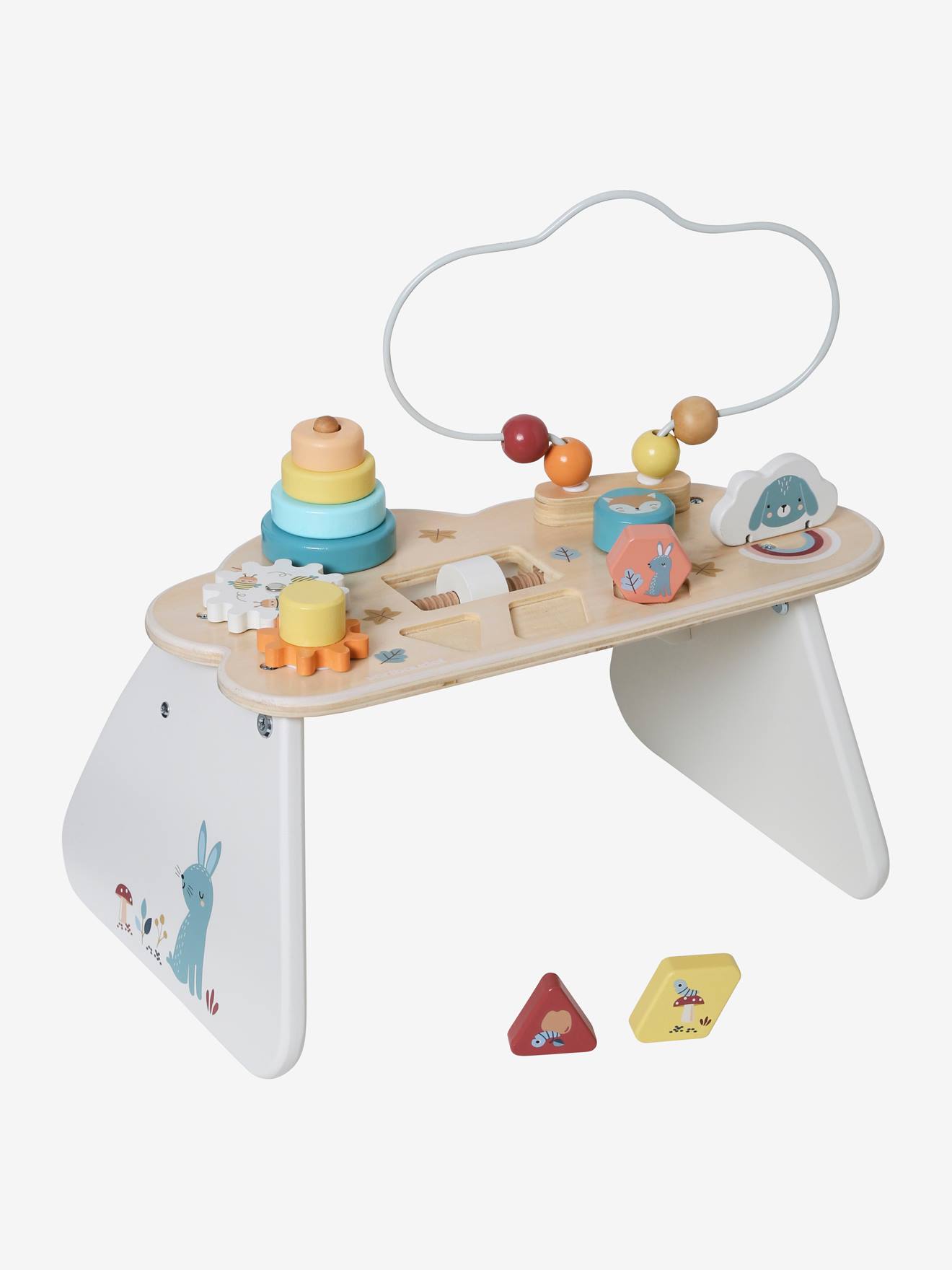Vertbaudet Baby Spieltisch WALDFREUNDE, Holz FSC - weiß