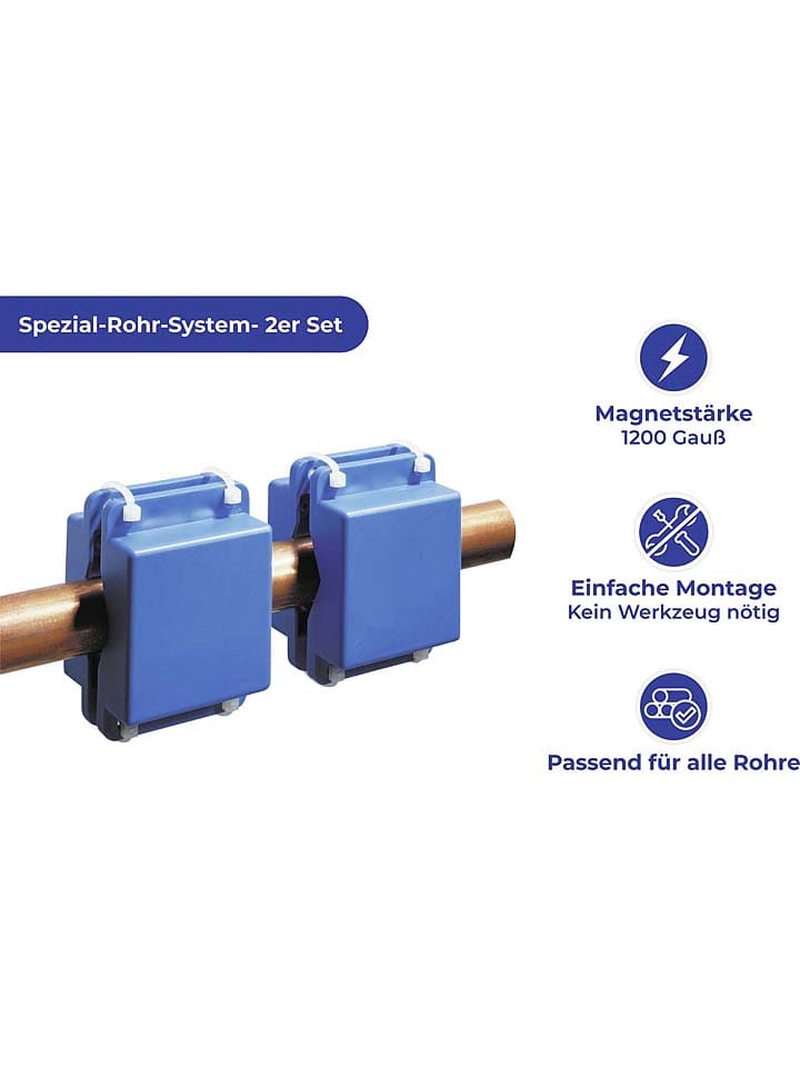 Wenko 2er-Set: Spezial-Rohr-Systeme in Blau - (B)5 x (H)7 x (T)4,3 cm günstig kaufen onesize