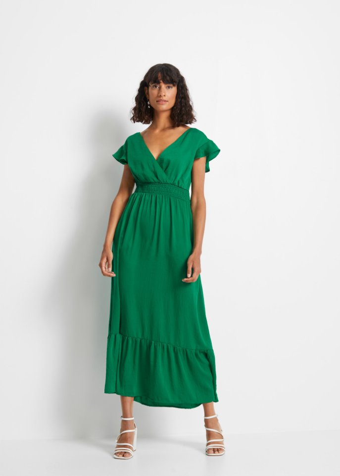 Satin-Maxikleid