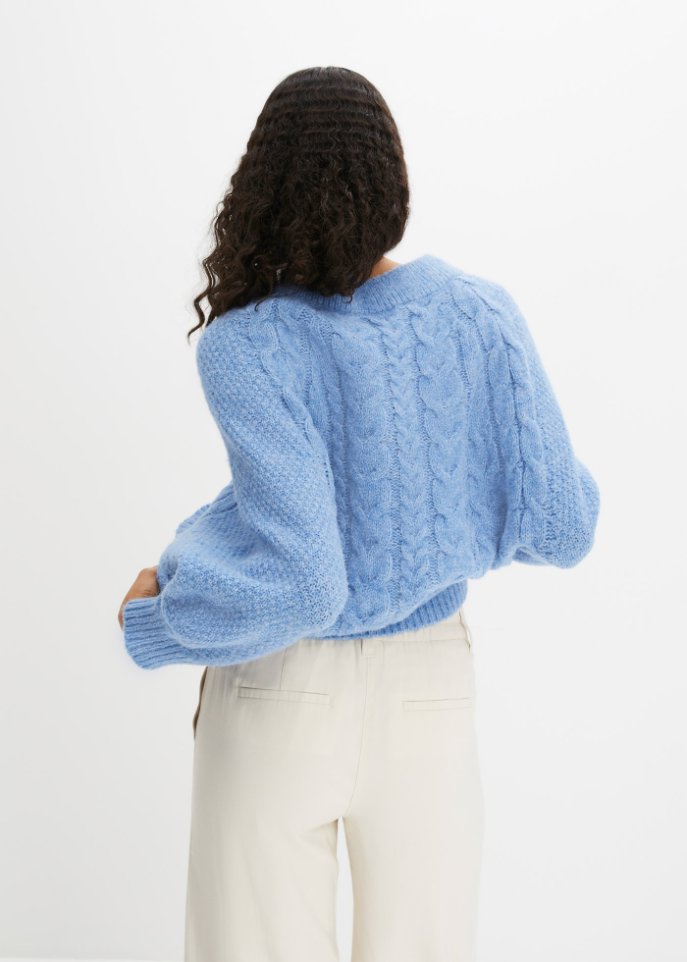 Pullover mit Zopfmuster