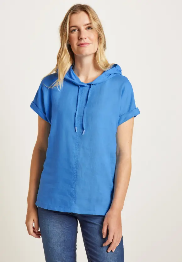 CECIL Leinenbluse im Materialmix