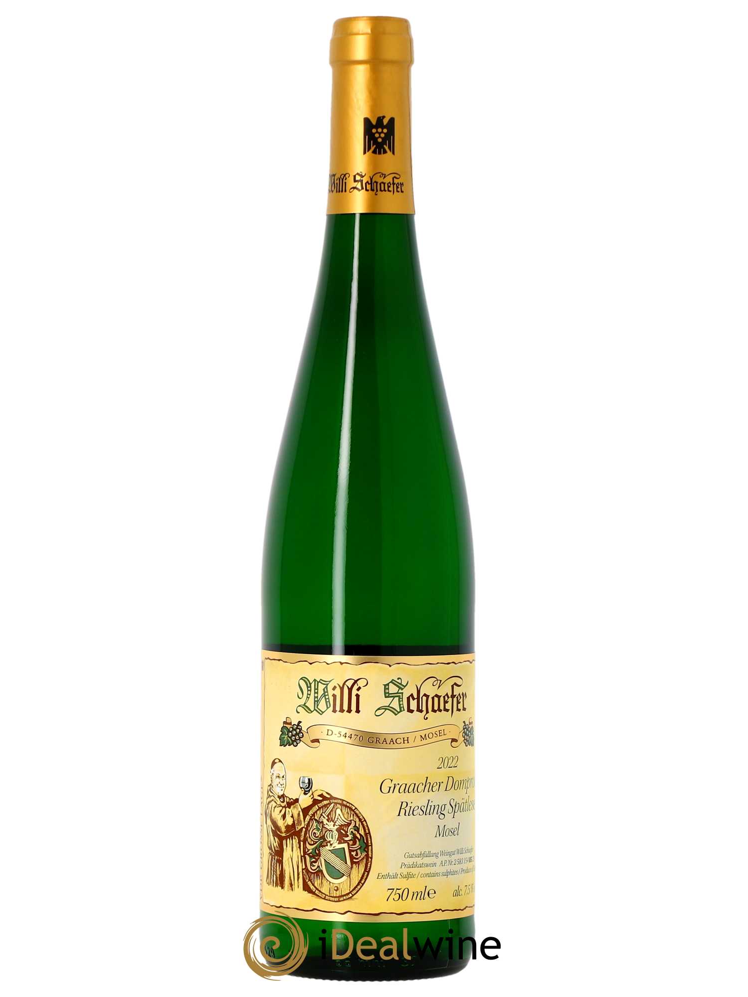 Riesling Willi Schaefer Graacher Domprobst Spatlese 05  2022 - Lot de 1 Bouteille