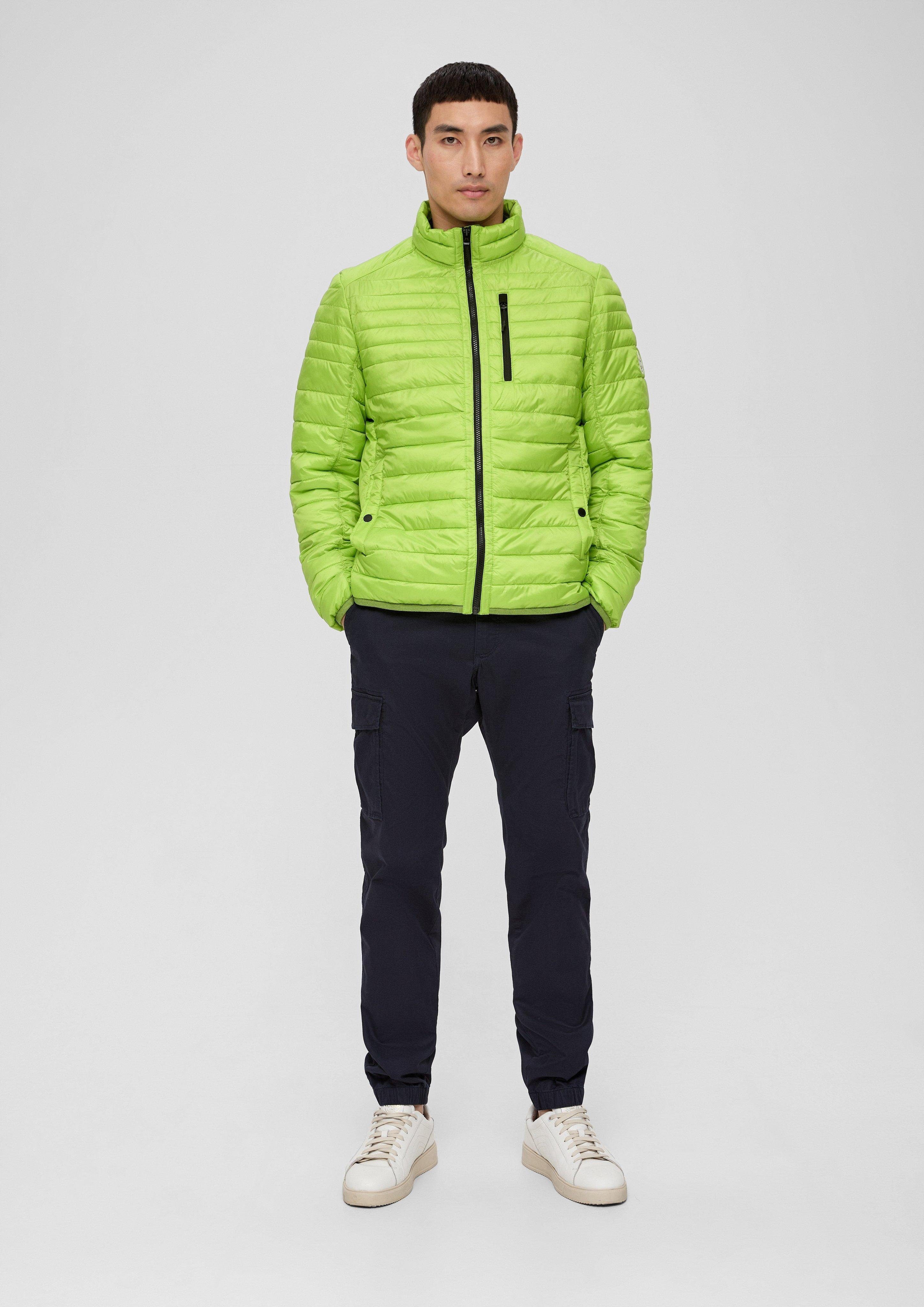 s.Oliver Allwetterjacke Steppjacke mit Label-Patch Label-Patch