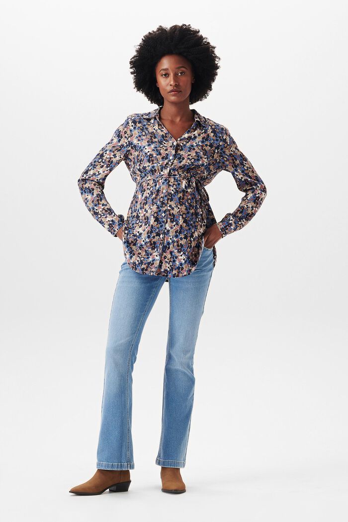 Gemusterte Bluse