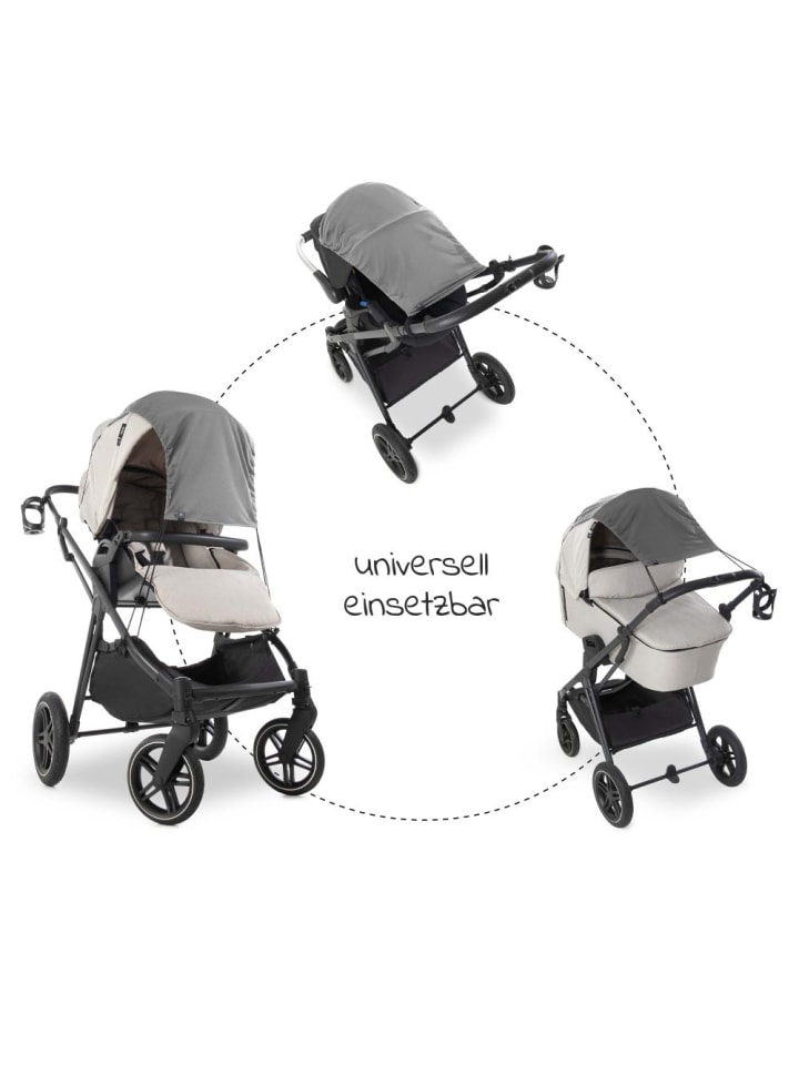 Hauck Universal Sonnensegel für Kinderwagen - Grey in grau günstig kaufen onesize