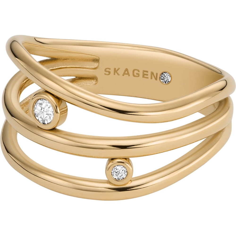 Skagen Bague pour femme Acier inoxydable or Bague