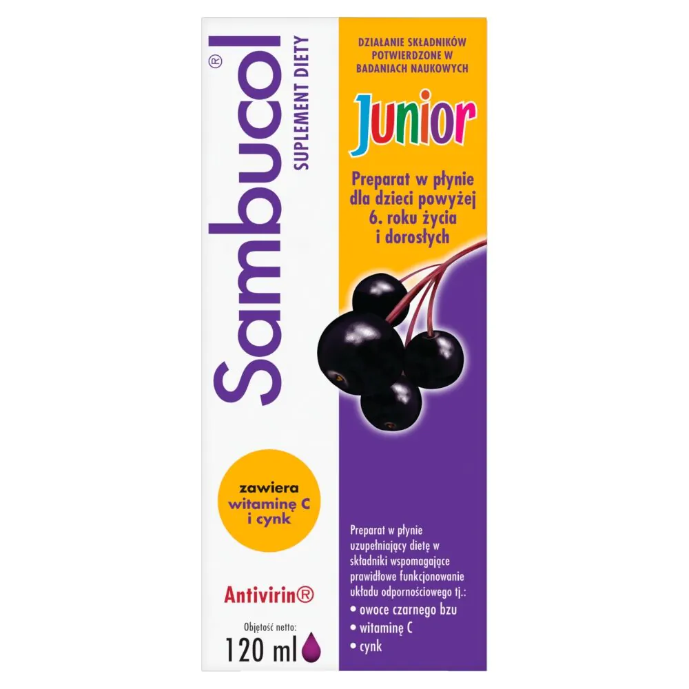 Sambucol Junior, sirup za jačanje imuniteta za djecu od 6 godina
