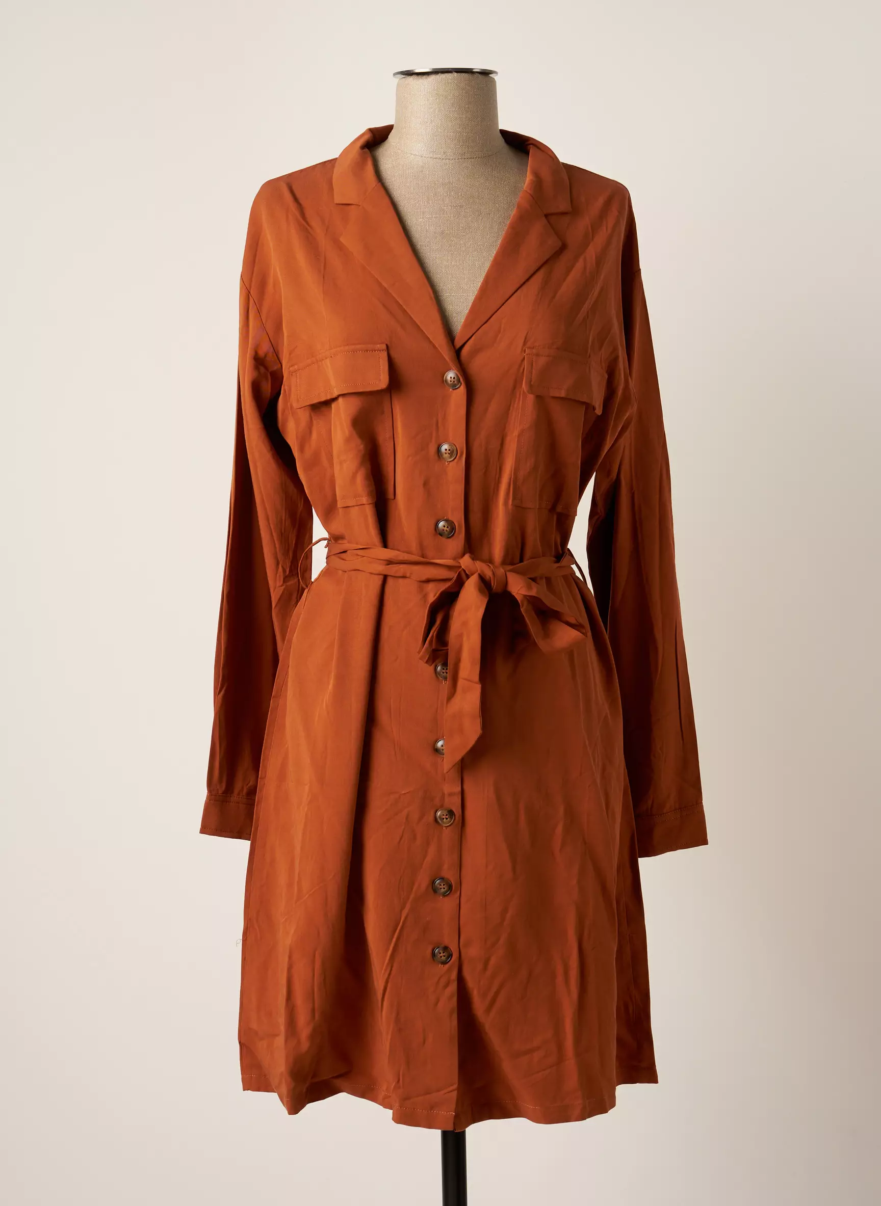 Grace Mila Robes Courtes Femme couleur orange
