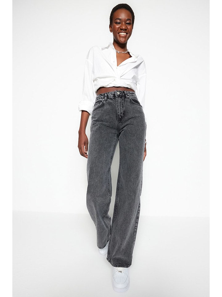 trendyol Jeans - Comfort fit - in Anthrazit günstig kaufen