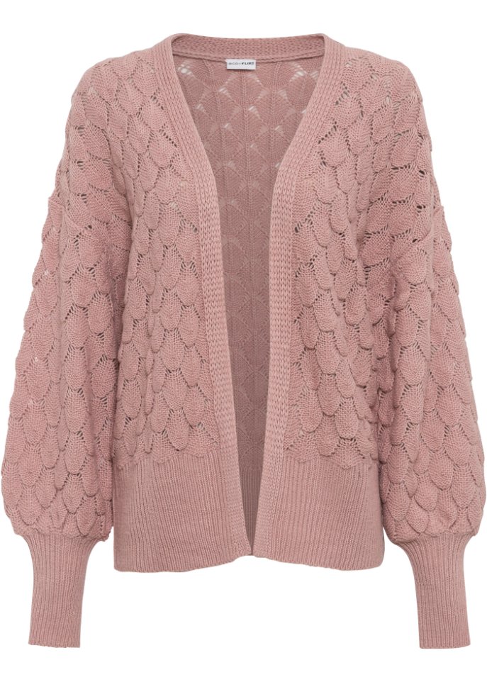 Ajour-Strickjacke