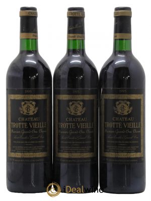 Château Trotte Vieille 1er Grand Cru Classé B  1995 - Lot de 3 Bouteilles