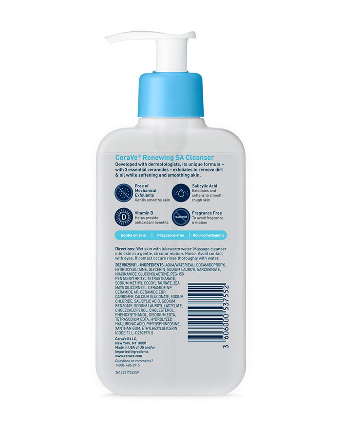 Nettoyant moussant à l'acide salicylique Renewing SA pour une peau lisse