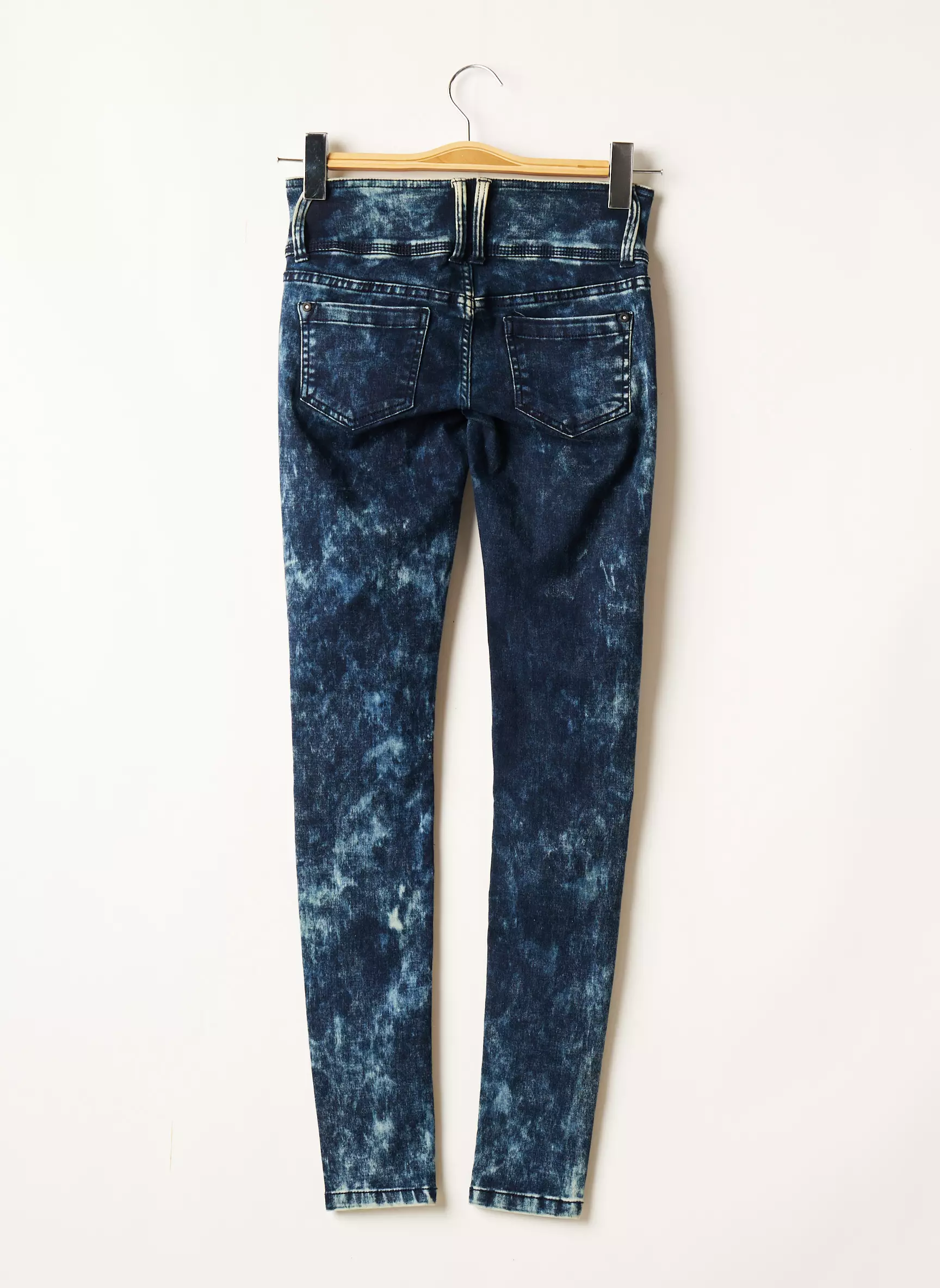 Only Pantalons Slim Femme couleur bleu