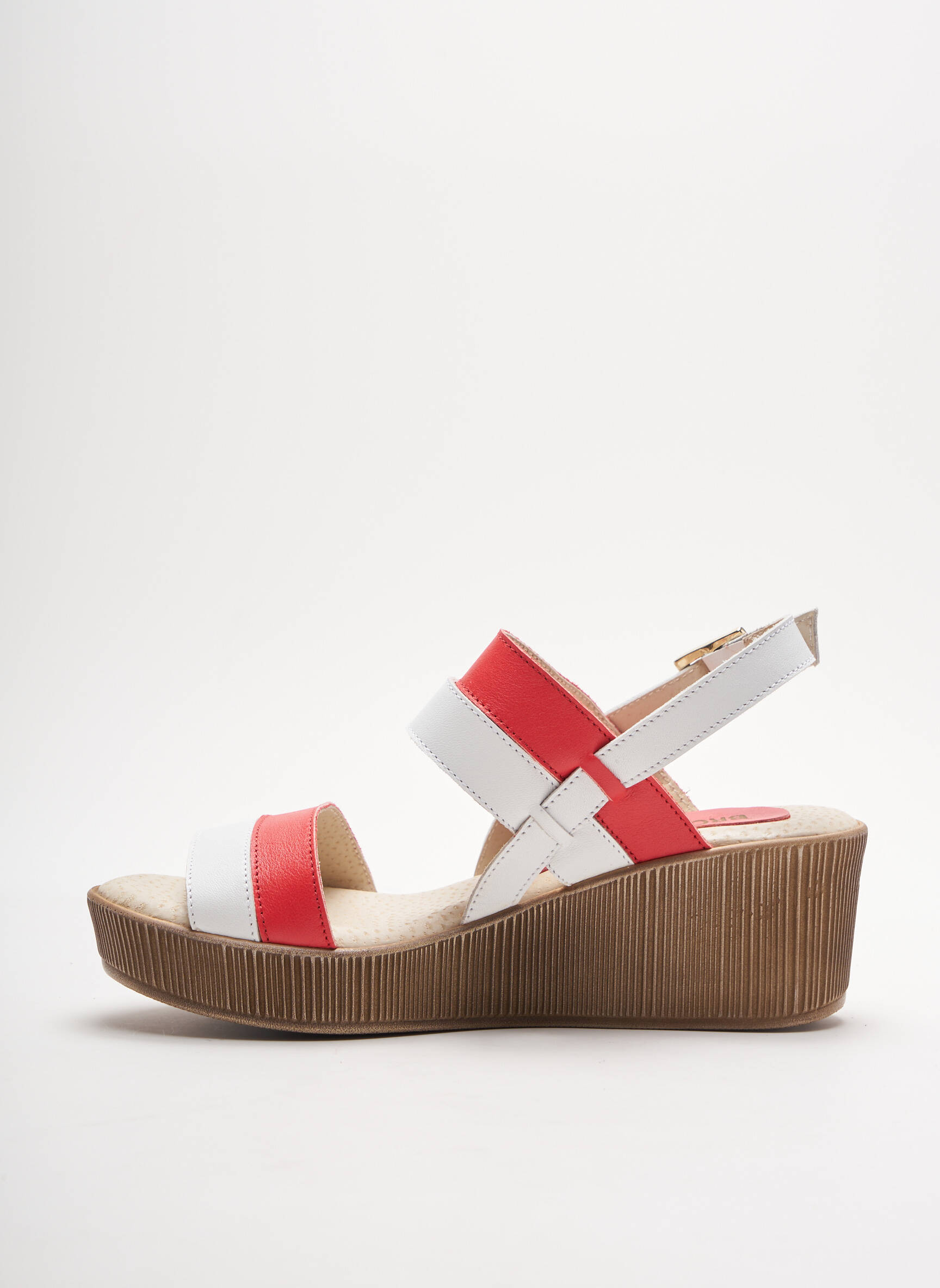 Brodequins Sandales Nu Pieds Femme couleur rouge