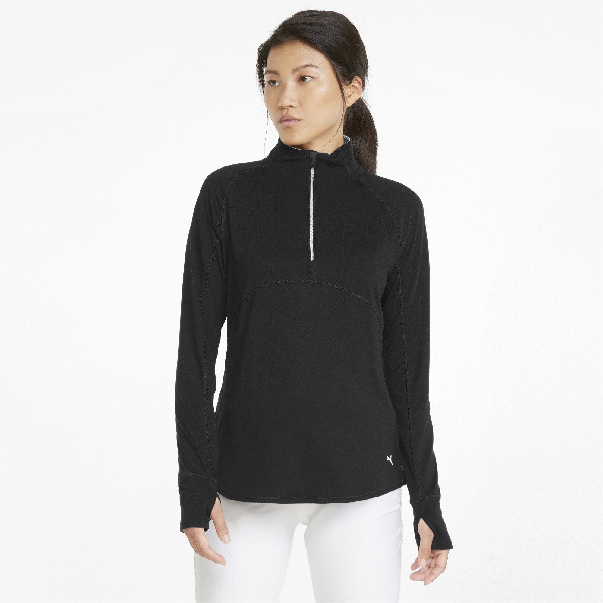 PUMA Sweatjacke Gamer Golf Pullover mit viertellangem Reißverschluss Damen