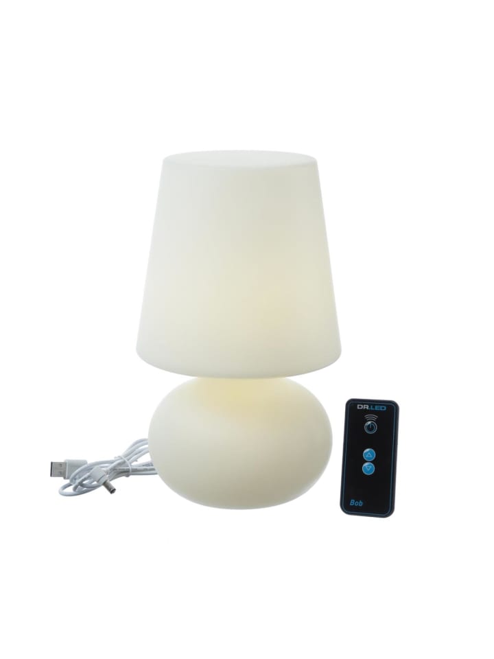 MARELIDA LED Garten Tischlampe dimmbar mit Fernbedienung aufladbar H: 26cm in weiß günstig kaufen onesize