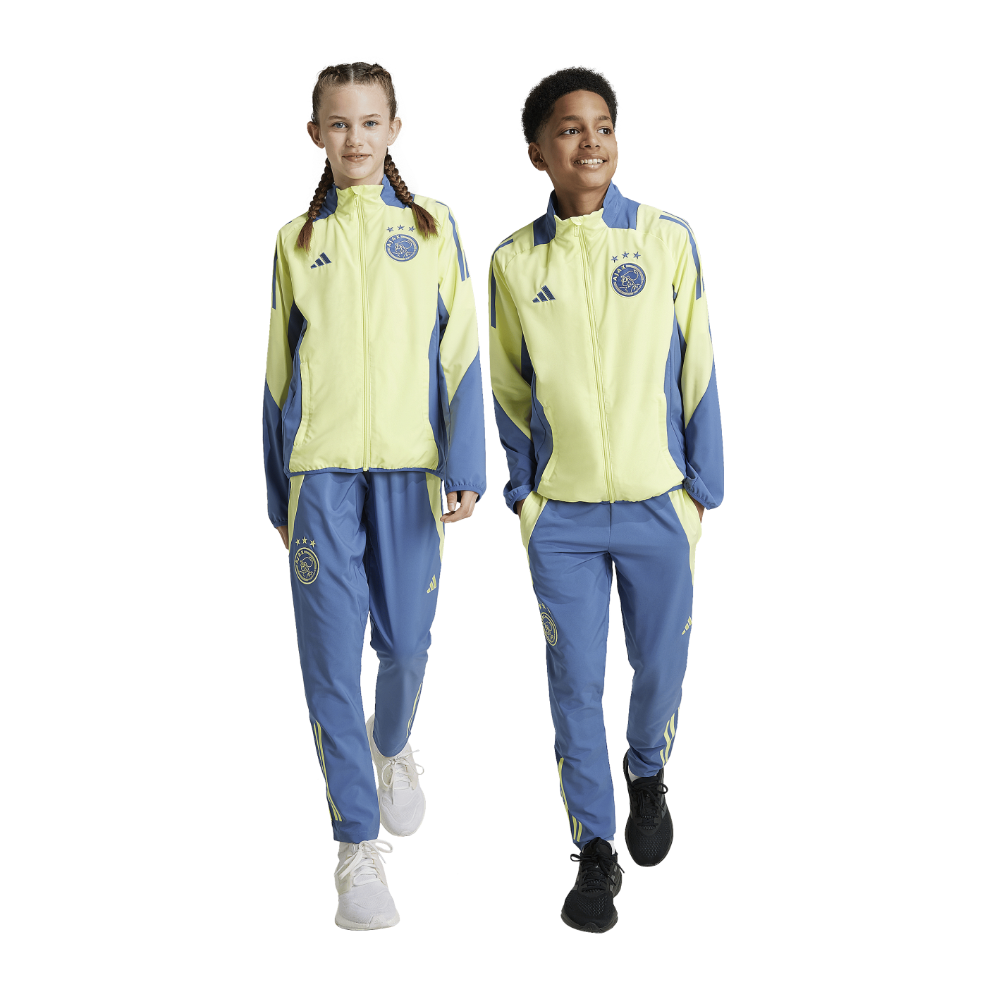 adidas Ajax Amsterdam Prematch Hose 2024/2025 Kids Blau