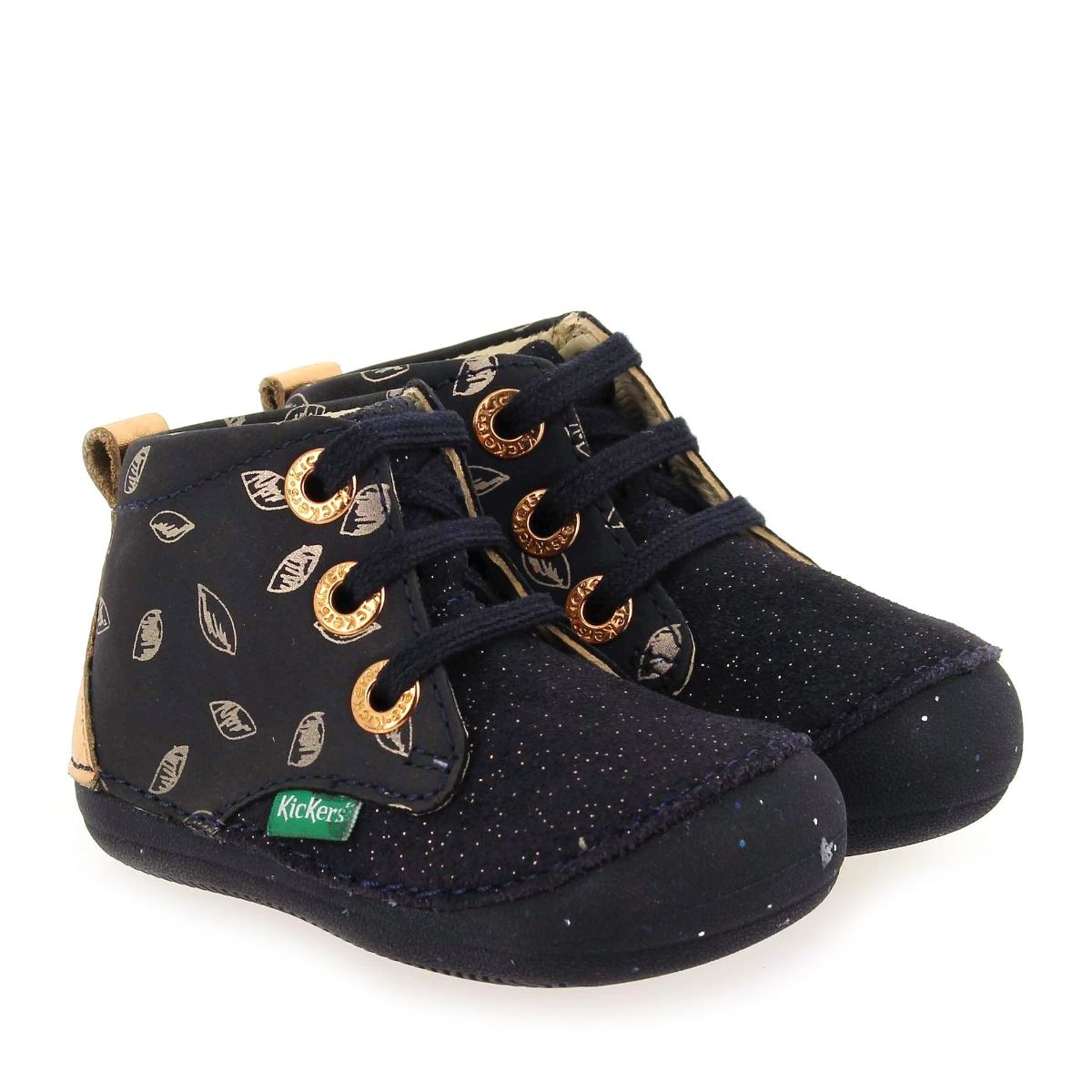 Kickers  SONIZA H22 - marine doré