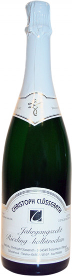 Riesling Sekt halbtrocken - Weingut Christoph Clüsserath