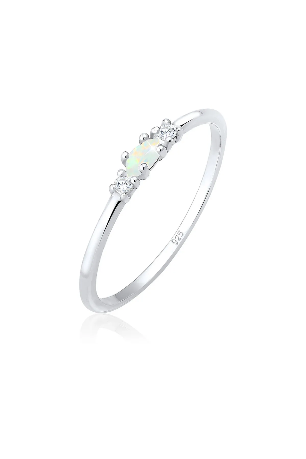 ELLI  Ring Vintage Opal Zirkonia 925 Sterling Silber