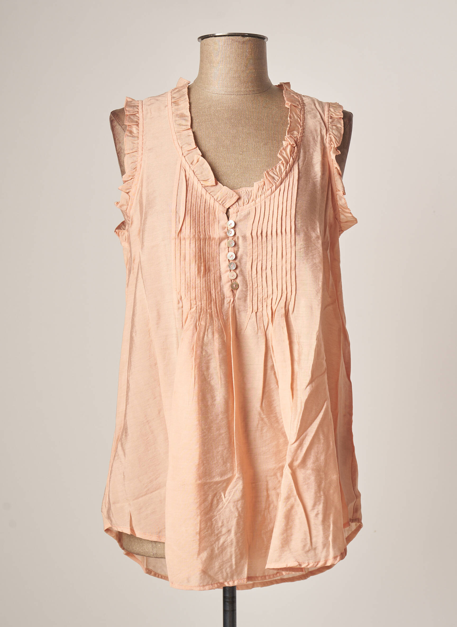 Lara Ethnics Tuniquesansmanche Femme couleur rose