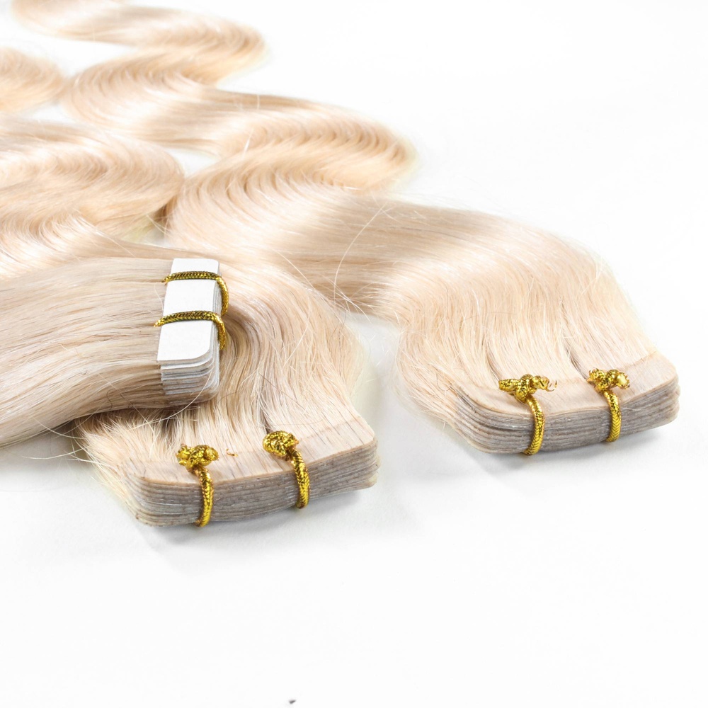 hair2heart Extensions adhésives cheveux naturels #60 Blond clair extensions