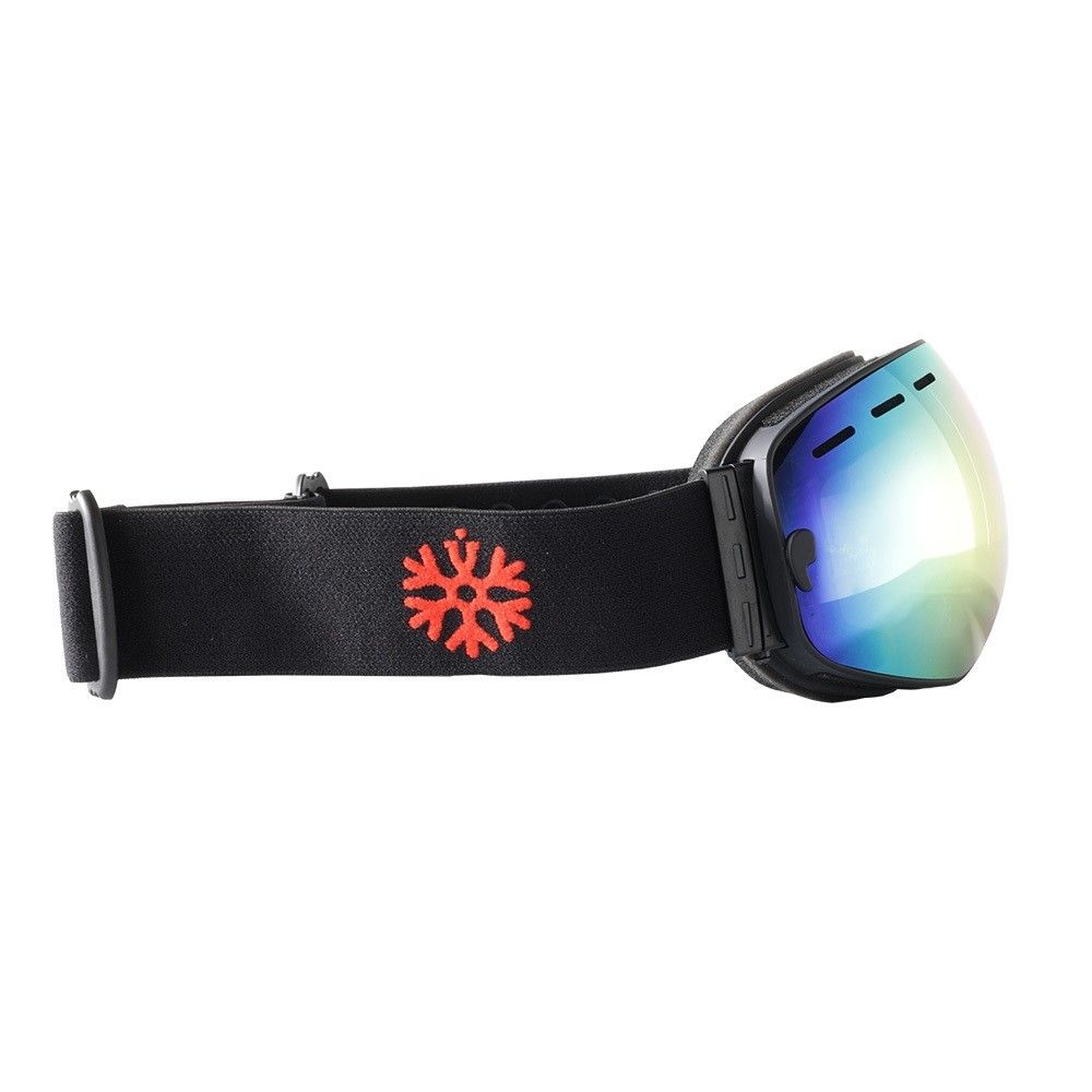 IVOL schwarz Rotes Spiegelglas Skibrille