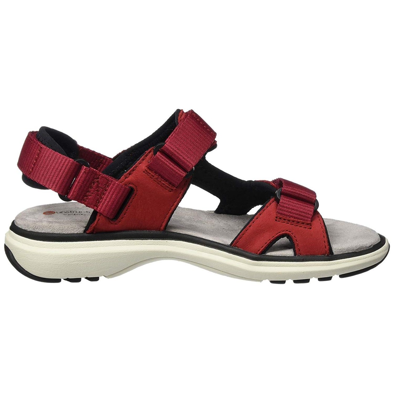 CLARKS Komfort Sandalen rot