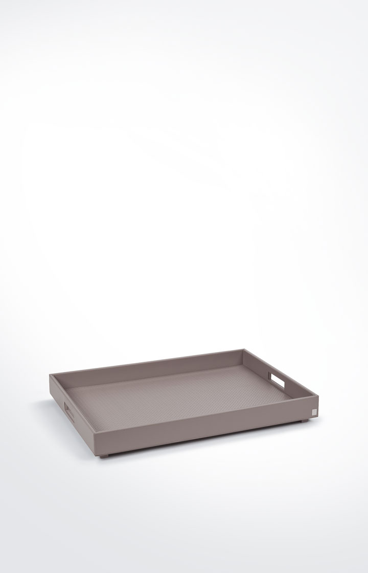 Großes Tablett Homeline, Grau-Rosé