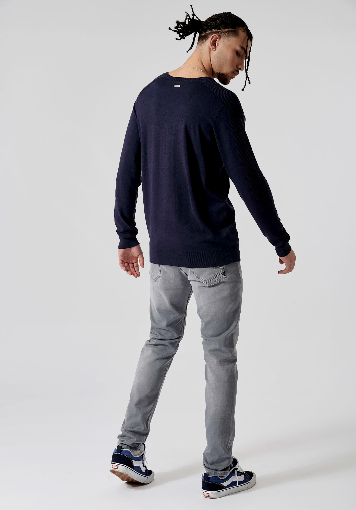 MAZAR  Pull bleu homme