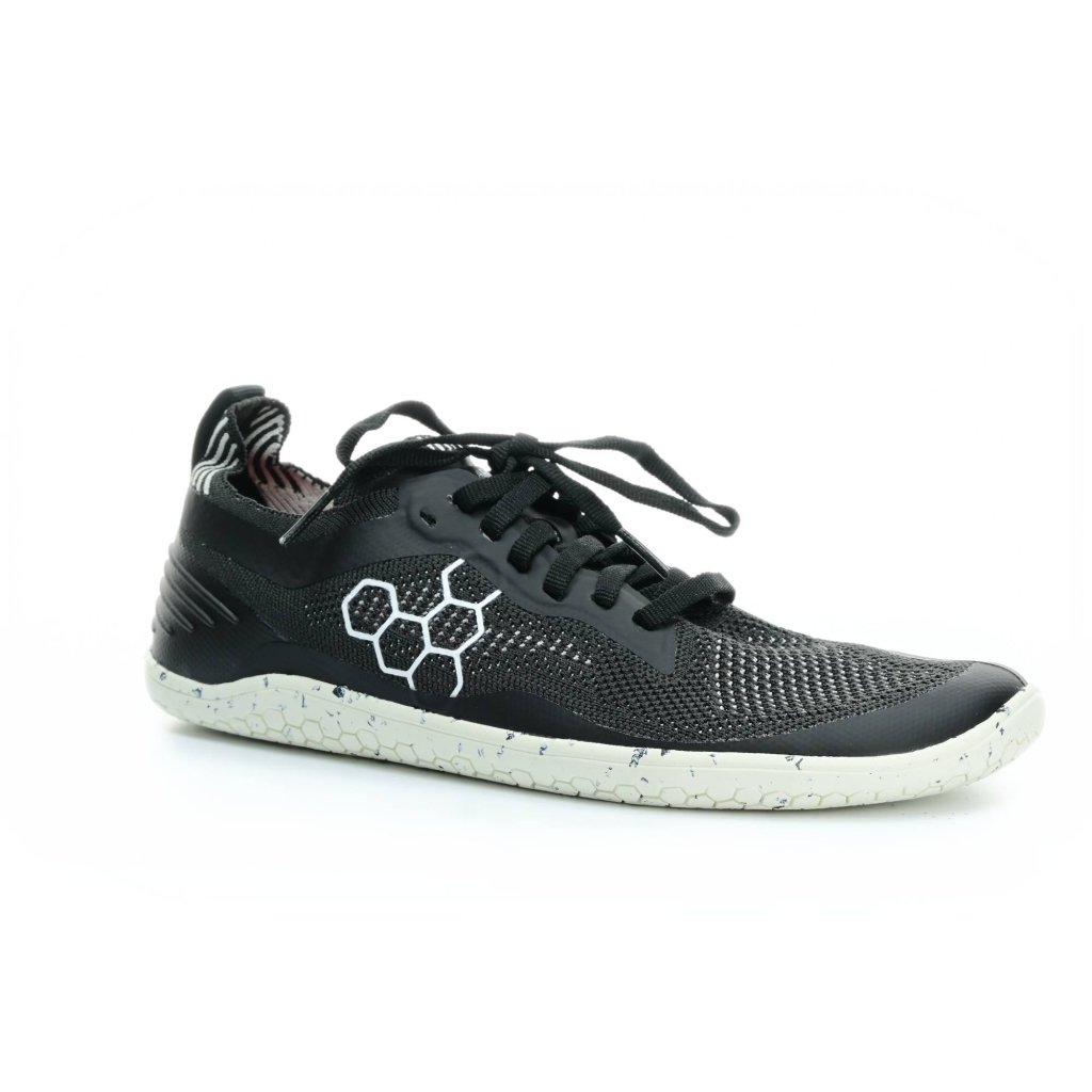 Vivobarefoot Geo Racer Knit L Obsidian Textil sportliche Barfußschuhe