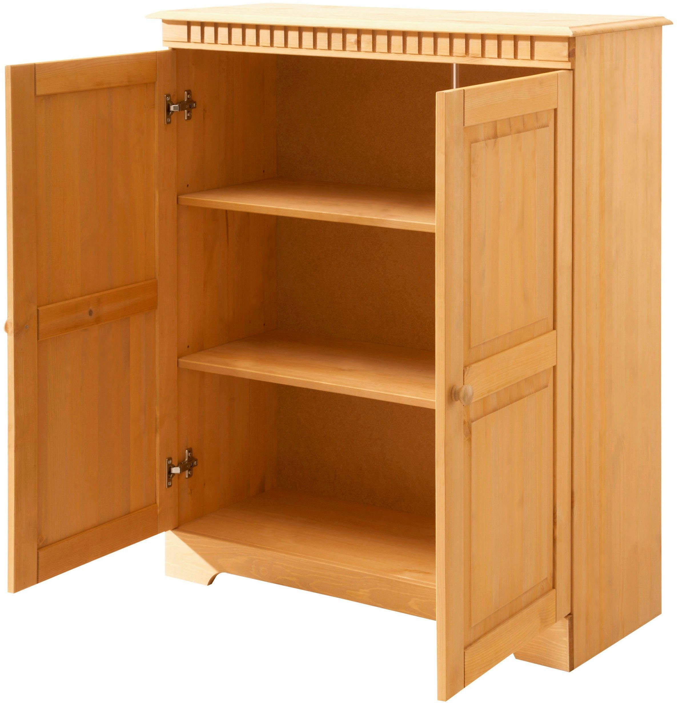 Home affaire Kommode Cubrix, aus schönem massivem Kiefernholz, Höhe 100 cm