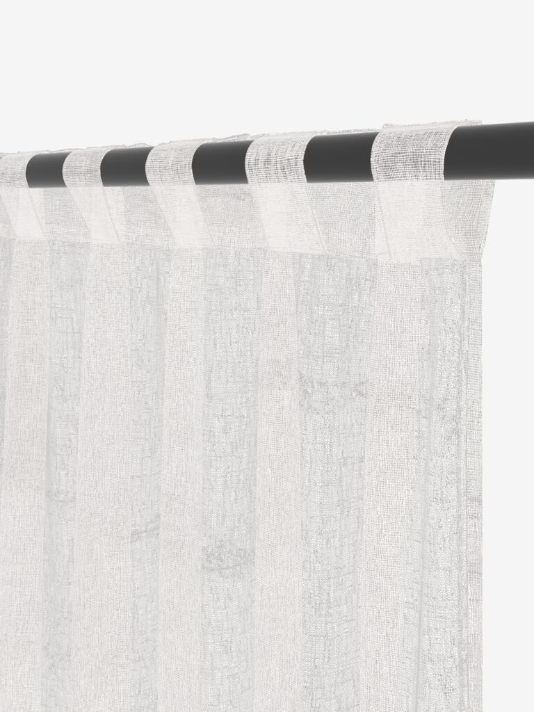 Zasłona UNNEN UNNEN 1x140x300cm biała, wygląd lnu