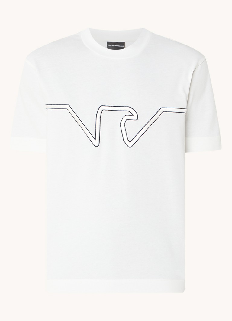 Tricou Emporio Armani cu logo brodat