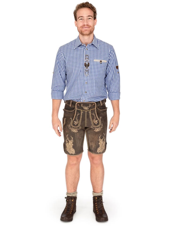 MADDOX Lederhose BRIENZ in dunkelbraun günstig kaufen