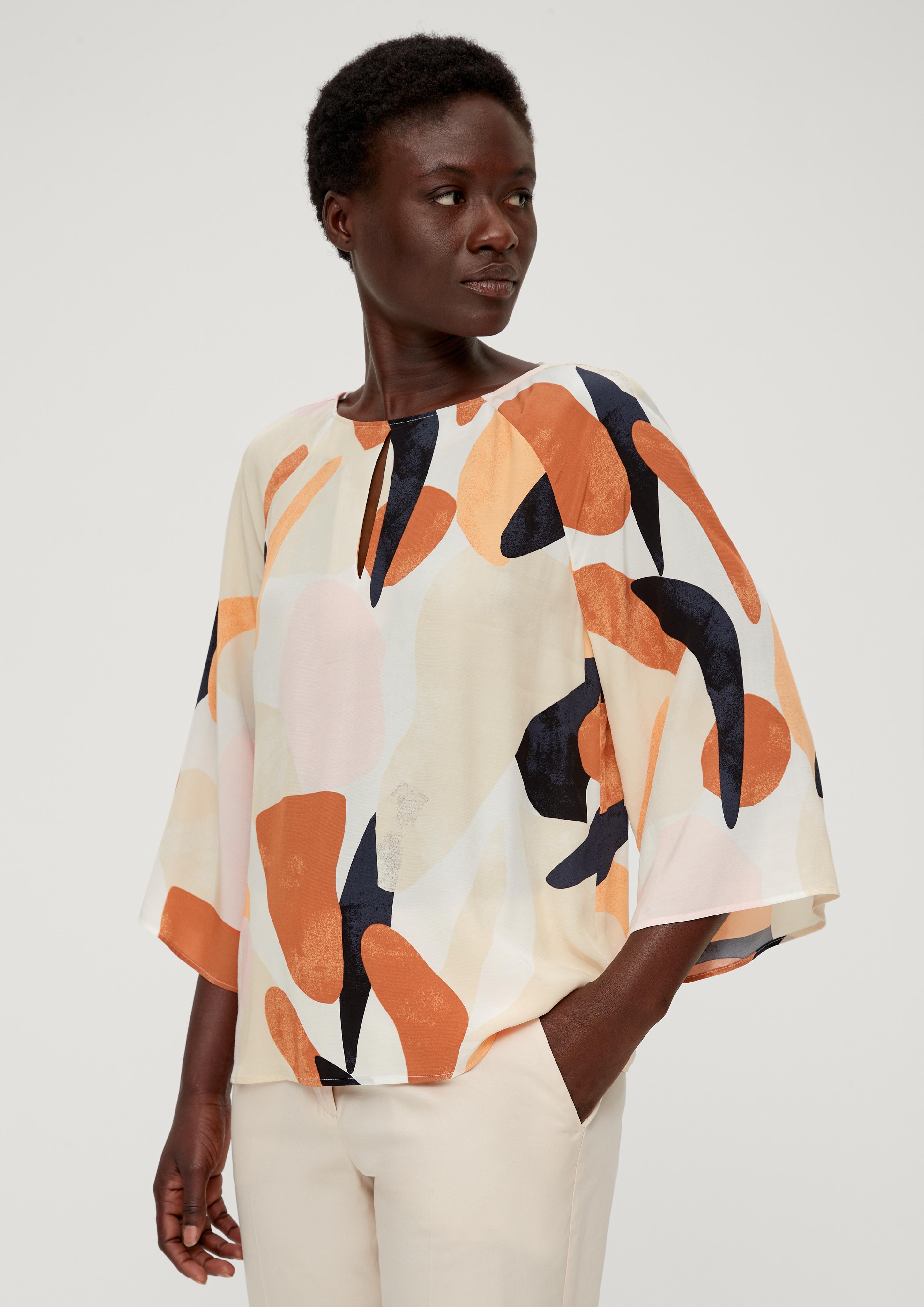 Viskosebluse mit Crêpestruktur  2132036-02A1