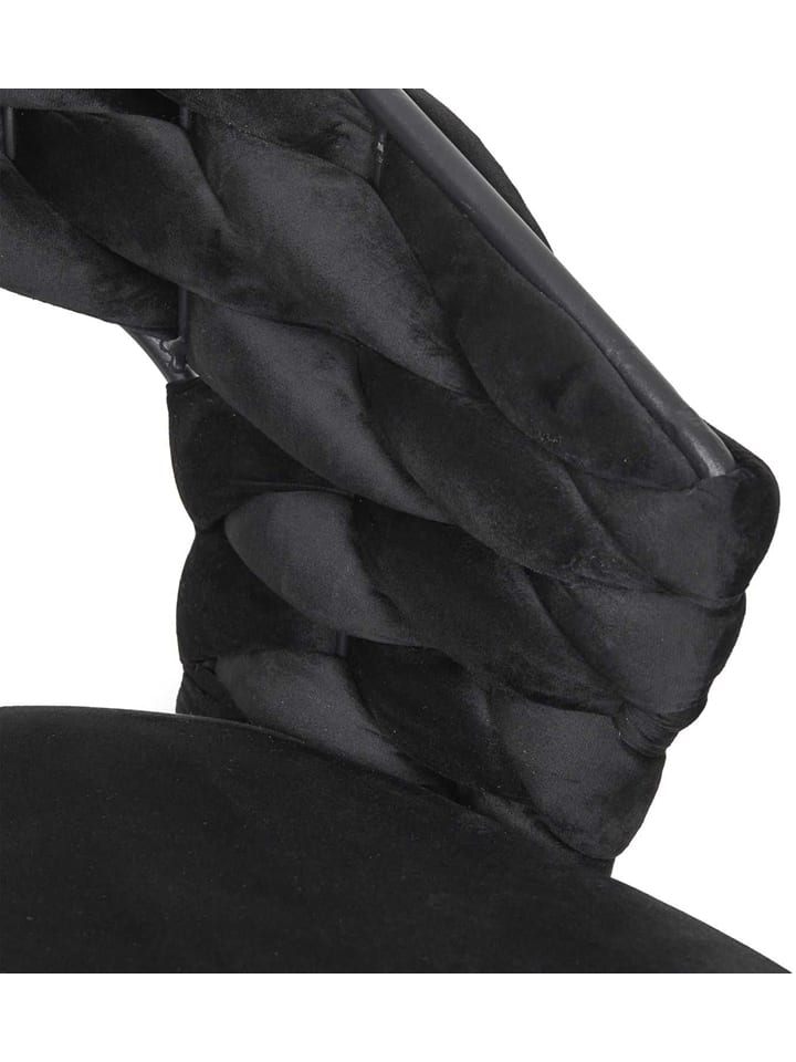 Rétro Chic Esszimmerstuhl ''Sawyer'' in Schwarz - (B)63 x (H)83 x (T)54 cm günstig kaufen onesize