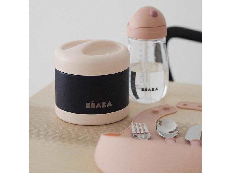 Portion inox isotherme 500 ml rose clair et bleu nuit
