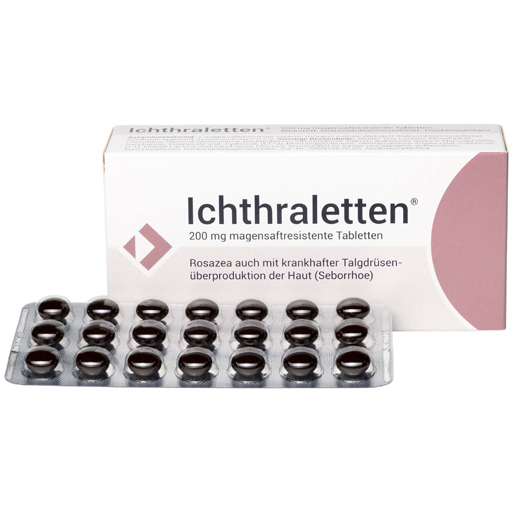 ICHTHRALETTEN 200 mg magensaftresistente Tabletten  84 St  Tabletten, magensaftresistent