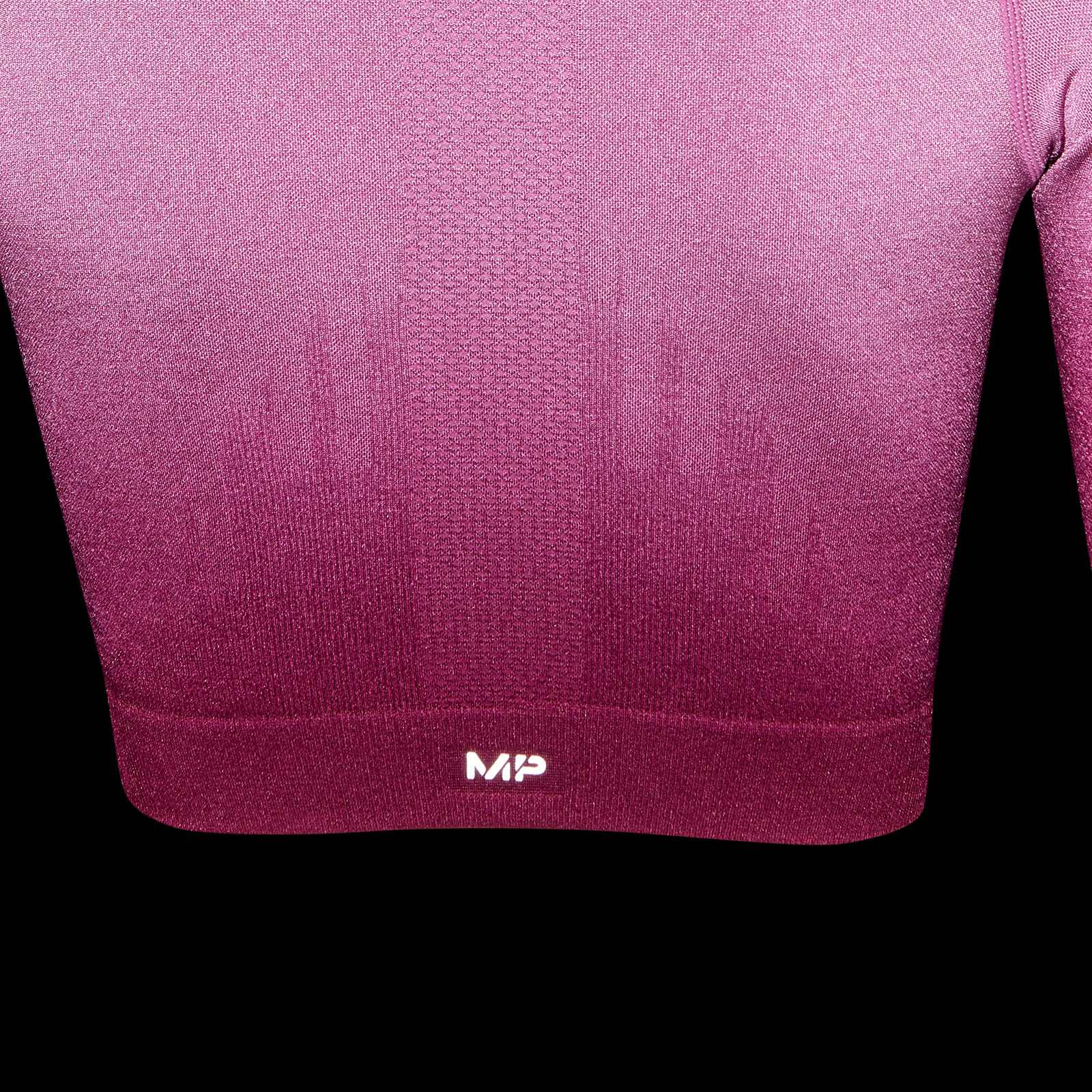 Crop top sans coutures MP Velocity pour femmes – Rose foncé