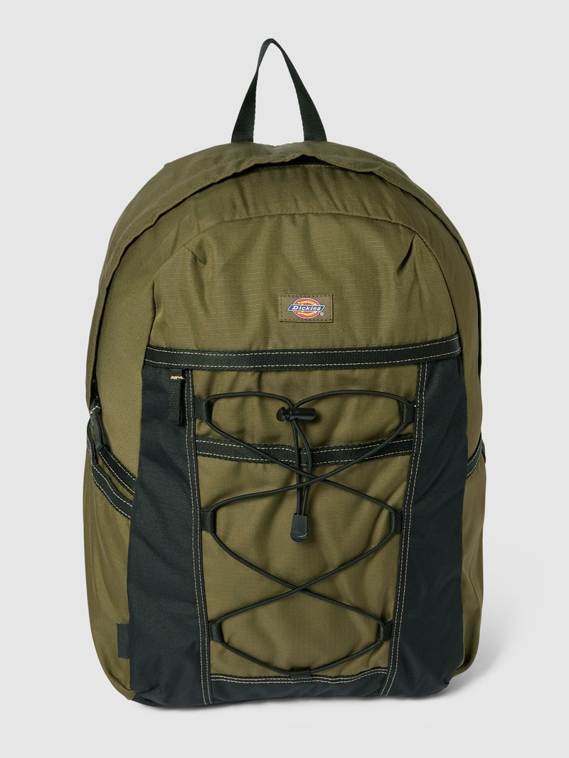 Rucksack mit Label-Patch in khaki
