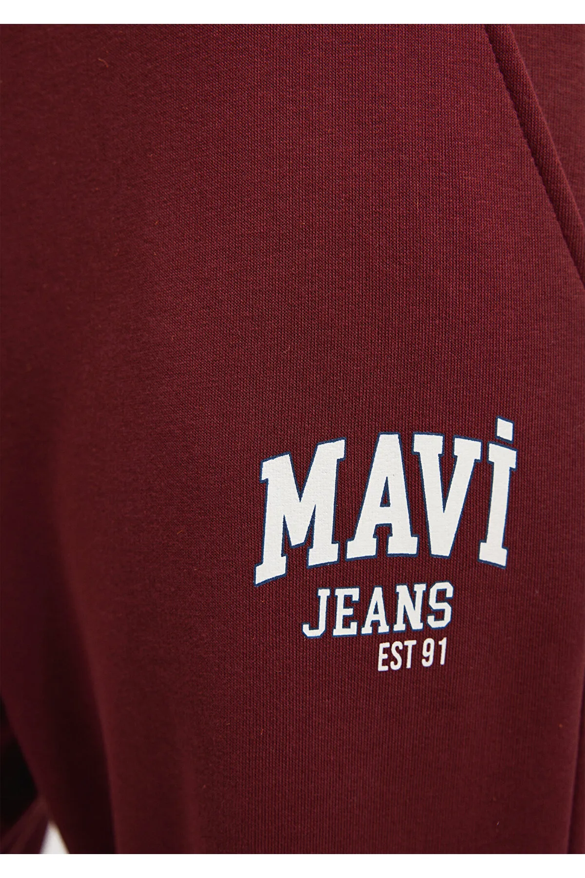 Mavi  Bordeauxrote Jogginghose mit Logo-Print 1010466-85493